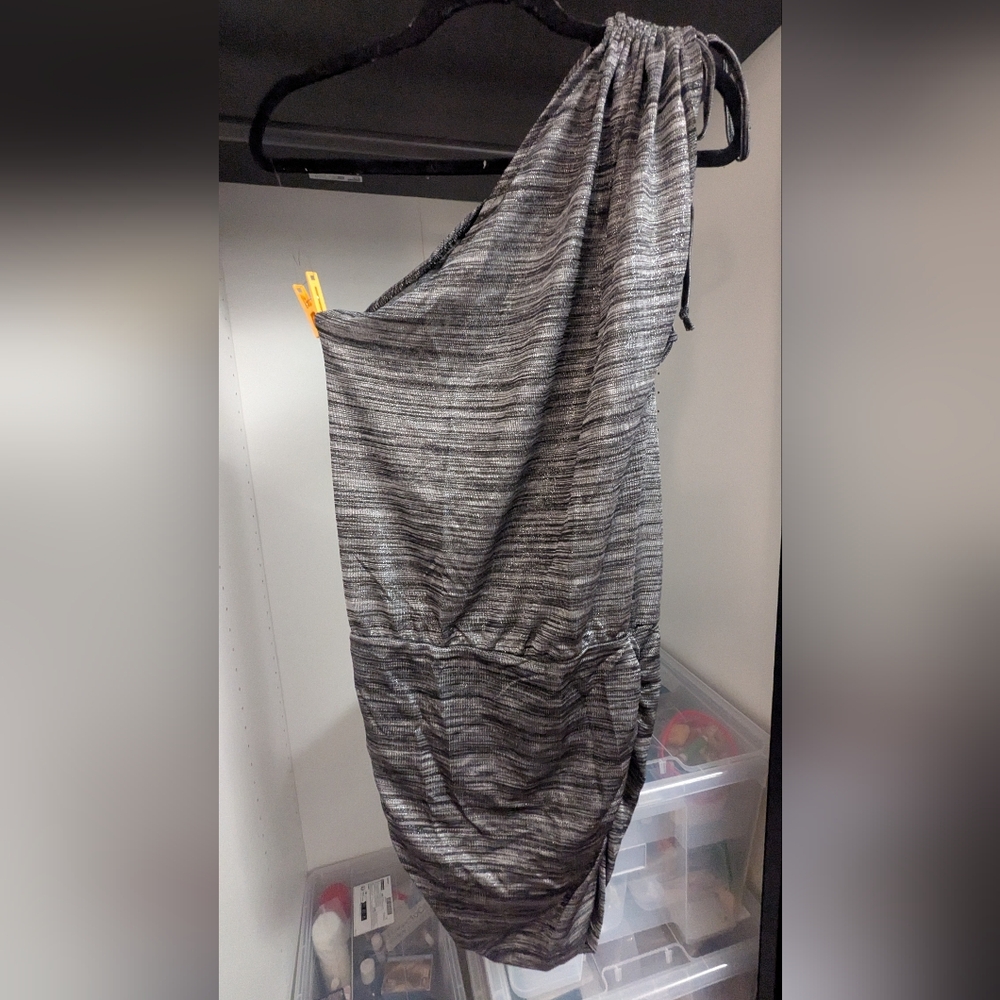Blanco Asymmetrical Gray Dress